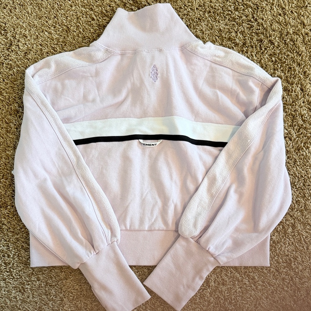 NWT Free People Movement High Jump Zip-Up Jacket in a light purple (rose wash) - Picture 3 of 7